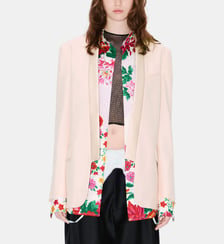 Blazer droit en laine poches à rabat Kenzo