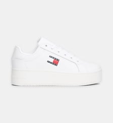 Baskets basses compensées signature Tommy Hilfiger