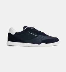 Baskets basses effet suédé signature Tommy Hilfiger
