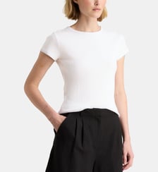 T-shirt droit Elias coton Galeries Lafayette