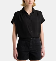 Chemise ample Agnes Satl fluide manches courtes Galeries Lafayette