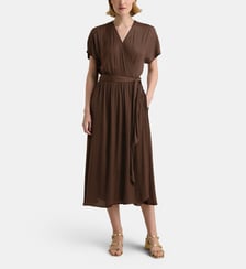 Robe croisée fluide longue Livia Salt Galeries Lafayette