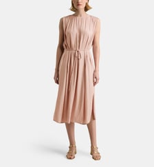 Robe midi fluide Enigme Satl Galeries Lafayette