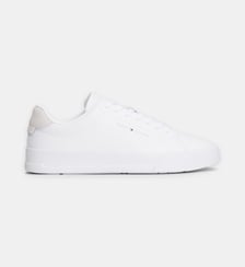 Baskets basses en cuir signature Tommy Hilfiger