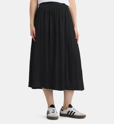 Jupe portefeuille midi fluide Celestine Satl Galeries Lafayette