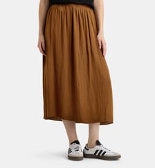 Jupe portefeuille midi fluide Celestine Satl Galeries Lafayette