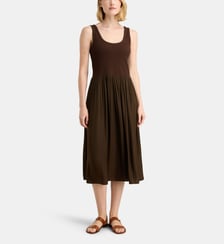 Robe midi façon débardeur Erry en coton mélangé Galeries Lafayette