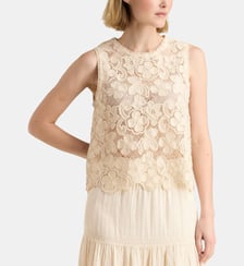 Top droit Corfou Guipure Galeries Lafayette