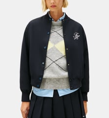 Bomber signature en laine mélangée Tommy Hilfiger