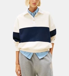 Sweat rayé en coton Tommy Hilfiger