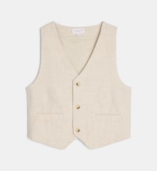 Gilet sans manches Moey en coton bio et lin Cadet Rousselle