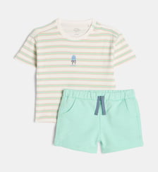 Ensemble t-shirt et short Matovo coton bio Cadet Rousselle