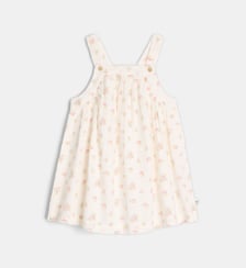 Robe salopette évasée Marose Dob florale en coton bio Cadet Rousselle