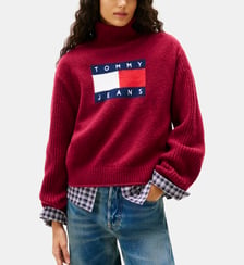 Pull griffé côtelé Tommy Hilfiger