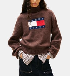 Pull griffé côtelé Tommy Hilfiger