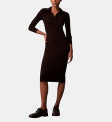 Robe Johnny ajustée mi-longue en coton Calvin Klein