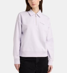Sweat French Terry signature manuscrite et zip coton Calvin Klein
