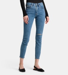 Jean skinny en coton déchirure Calvin Klein
