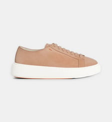 Baskets basses en cuir signature Santoni