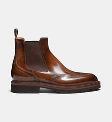 Bottines chelsea en cuir signature Santoni