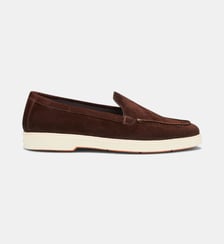 Mocassins en cuir daim signature Santoni