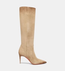 Bottes à talons en cuir daim signature Santoni