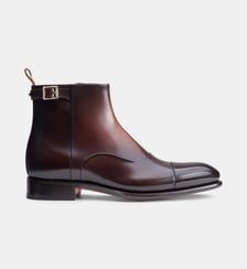 Bottines en cuir signature Santoni