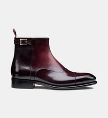 Bottines en cuir signature Santoni