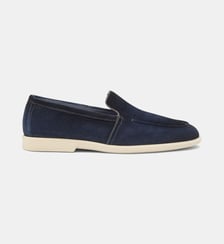 Mocassins en cuir daim signature Santoni
