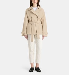Trench mi-long femme en coton mélangé Calvin Klein