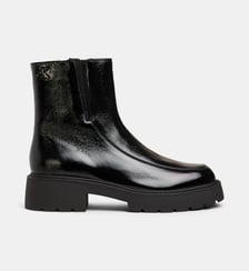 Bottines façon Chelsea Chunky en cuir verni Calvin Klein