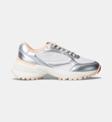 Baskets basses finition argentée signature Calvin Klein