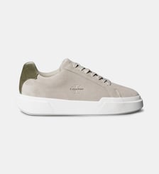 Baskets basses en cuir effet suédé Calvin Klein