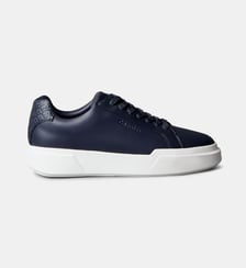 Baskets basses en cuir finition lisse Calvin Klein