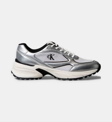 Baskets basses Hike Runner finition métal signature Calvin Klein