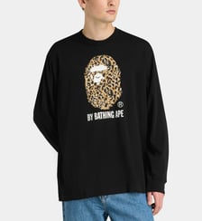 T-shirt ample manches longues Ape Head léopard coton A BATHING APE ®
