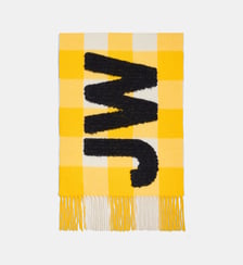 Echarpe à carreaux en laine JW Anderson