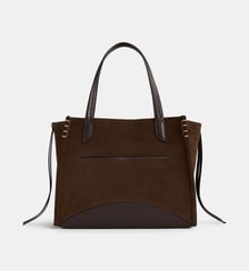 Sac cabas Loafer en cuir suédé et cuir de vachette JW Anderson