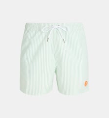 Short de bain Le Galapago Rayé à suspensoir en matière recyclée Vendredi Swimwear