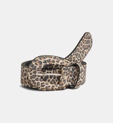 Ceinture fine Elisa Suède façon léopard Galeries Lafayette