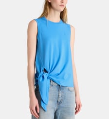 T-shirt sans manches Hem nœud coton JW Anderson