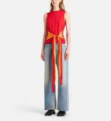 Top maille manches longues et liens à nouer  JW Anderson