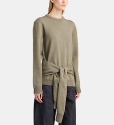Pull en laine et coton à détails noués sur le devant JW Anderson