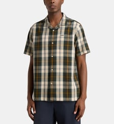 Chemisette droite Clyde seersucker tartan coton Barbour