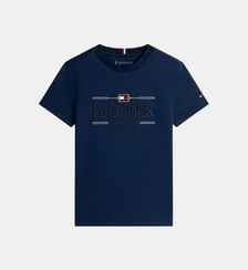 T-shirt griffé en coton Tommy Hilfiger