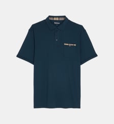 Polo droit Premium Corpatch poche coton Barbour