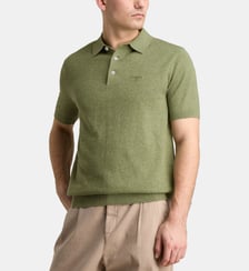 Polo droit Muston en maille Barbour