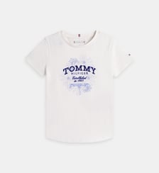 T-shirt en coton signature Tommy Hilfiger