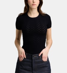T-shirt Pointelle slim  JW Anderson