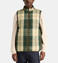 Veste sans manches réversible rembourrée tartan Barbour